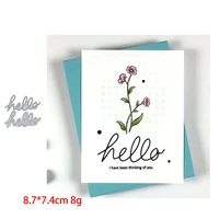 hello letters 2020 metal cutting dies stencils for diy scrapbooking photo album decorative embossing paper cards 2020 new craft