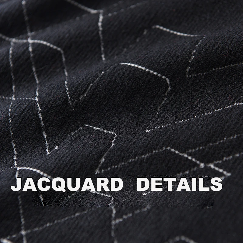 

Men's Sweater, Luxurious Geometric Jacquard Crew Neck Sweater, Men's Autumn and Winter Tight Sweater of 4xl