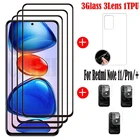 Закаленное стекло на клеевой основе для Xiaomi Redmi Note 11 Pro, Защитная пленка для экрана Redmi Note 11 Pro Plus, пленка для камеры Note 11 Pro +