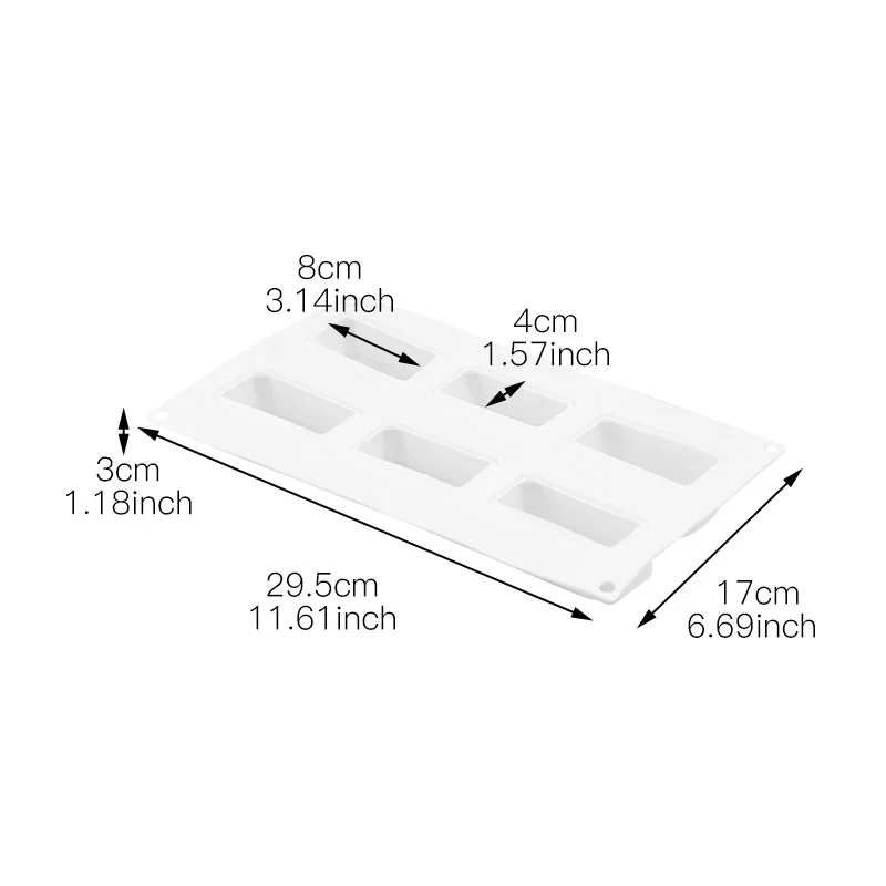 3D форма для Мусса с золотым кирпичом выпечки пирожных Желе Форма торта