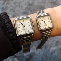 simple number women fashion watches elegant square dial ladies quartz wristwatches silver stainless steel female watch gifts