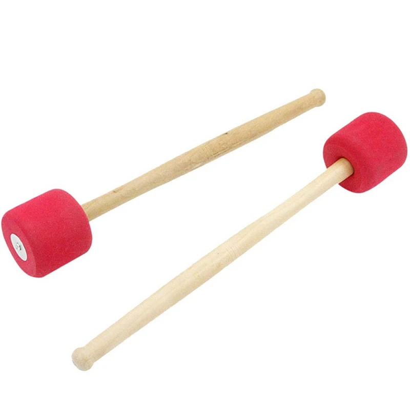 4 Упак. Басовые барабанные молотки палочки Ударные с поролоновой головкой и
