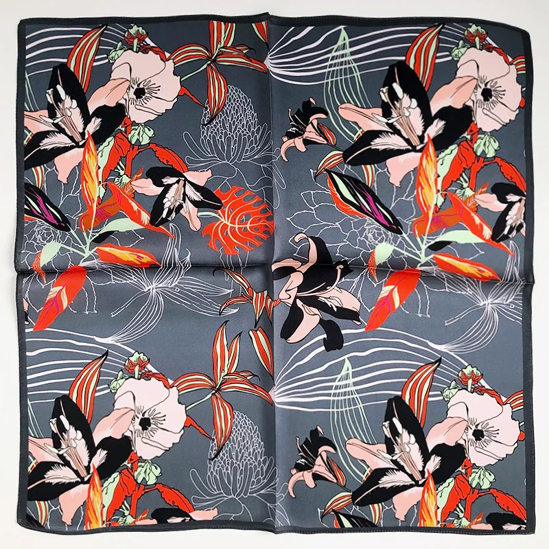 

2021 квадратный шарф из 100% натурального шелка тутового шелкопряда женские модные шарфы офисный Дамский платок Женская Бандана шаль шарфы