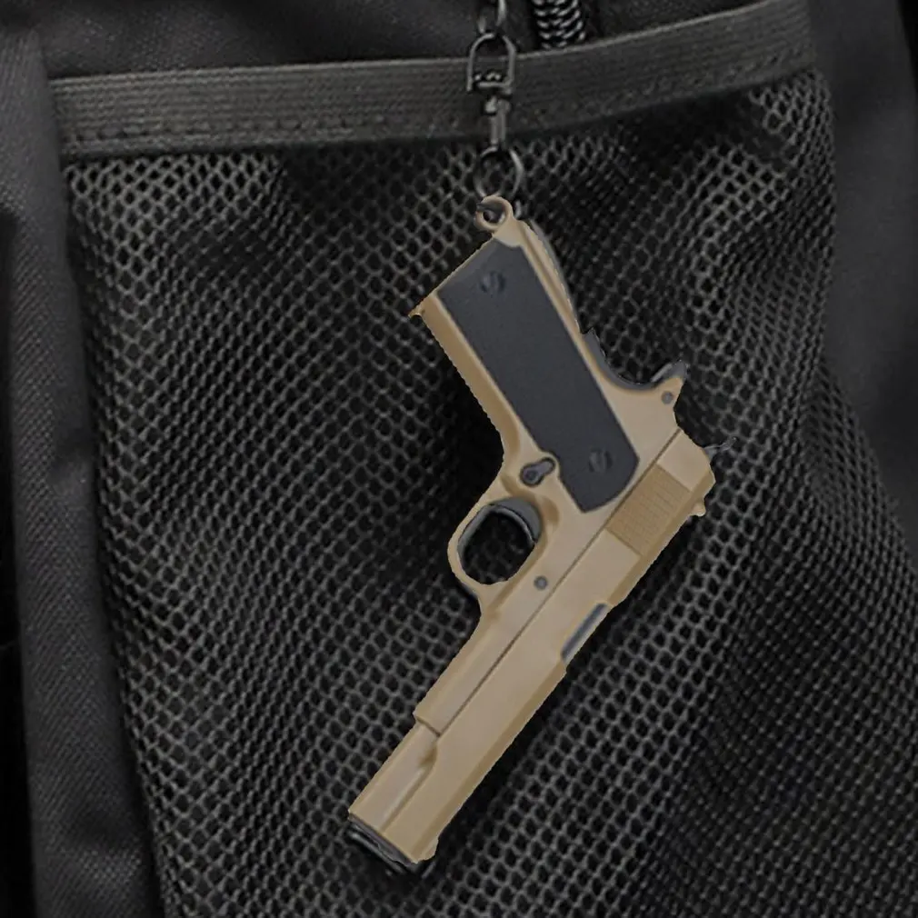 

Новинка 2021, Тактический Брелок для ключей, портативный мини-брелок для ключей со съемным оружием 1911, трендовый подарок