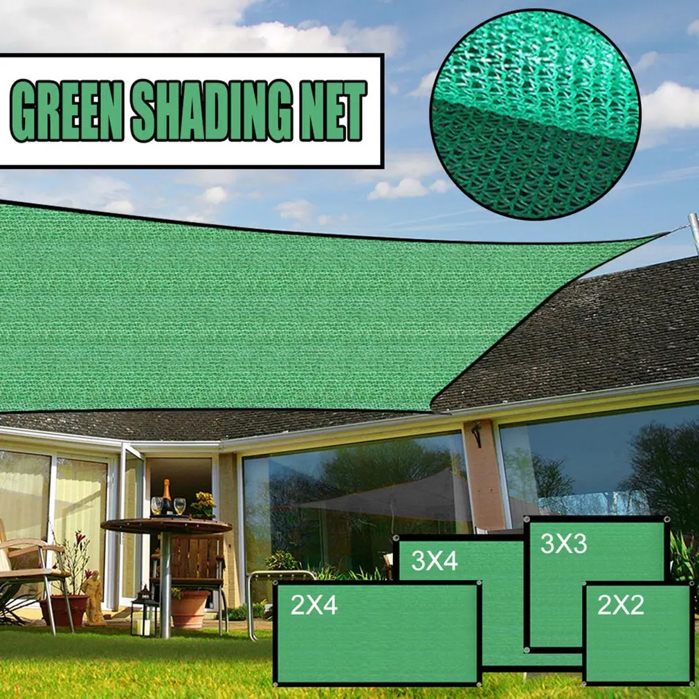 

Anti-UV Sun Shade Net Awning Tarp Camping Canopy Tent Outdoor Sunshade Net Garden Shelter Canopy 90% shading rate Portable
