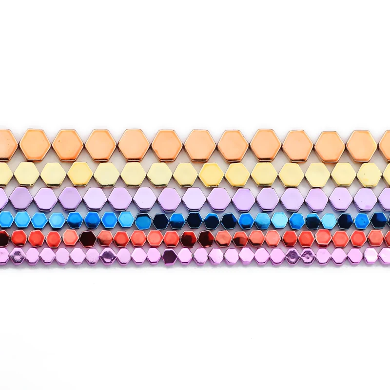 Плоские Шестигранные гематитовые нанозолотые красные синие фиолетовые Зеленые