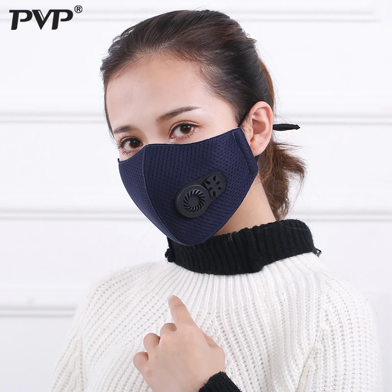 2PCS blue 2 шт. противопылевая маска фильтр с активированным углем ветрозащитный рот муфельной бактерии доказательство маски для лица для защиты от гриппа Уход Маска Рот маска - Цвет: 2PCS blue