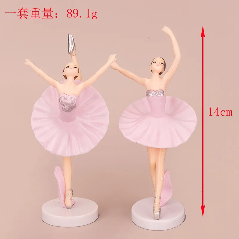 Home Showcase Decor 3pcs/set Elegant Dancing Ballet Girls Figure Toys Decoration Cake Topper Wedding Bride and Groom Cartoon toy | Дом и сад