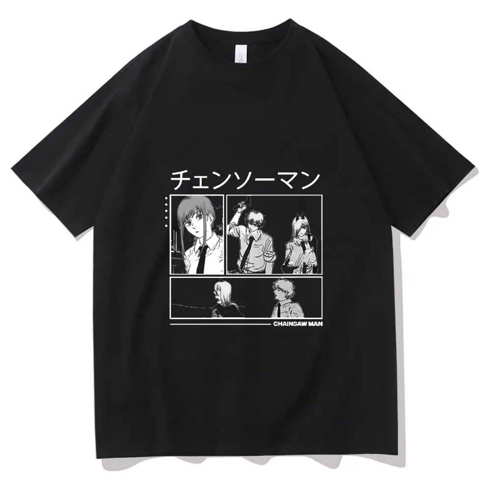

Japanese Anime Chainsaw Man Printed T-shirt Manga Style Men Women Fashion Harajuku T Shirts Men Woman Casual Tee Short Sleeve