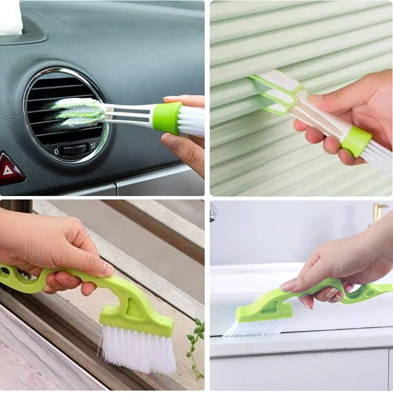

8Pcs Magic Window Cleaning Brush Set,Hand-Held Window Groove Space Brush,Window Sliding Door Track Corner Crevice