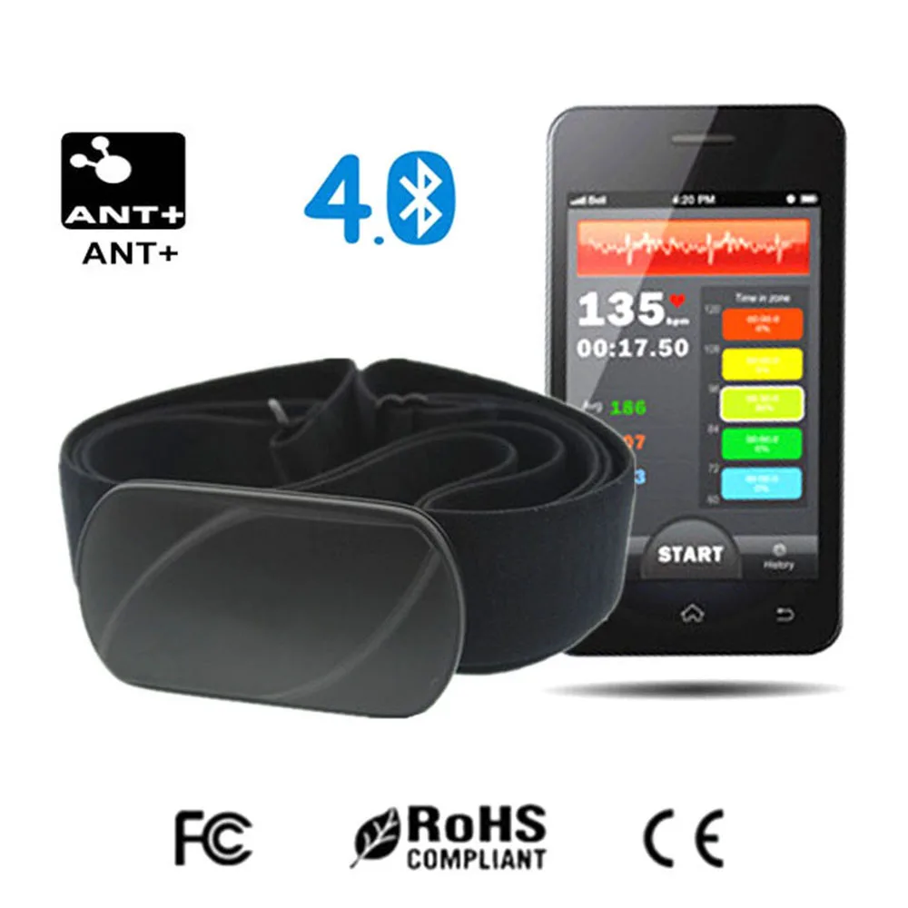 Монитор сердечного ритма Bluetooth ANT+ датчик тренировочный спортивный фитнес-велосипед аксессуары