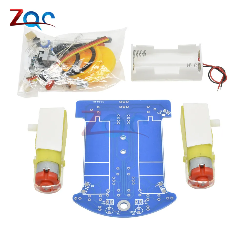 D2-1 интеллектуальная линия отслеживания Фоточувствительный робот TT с двигателем