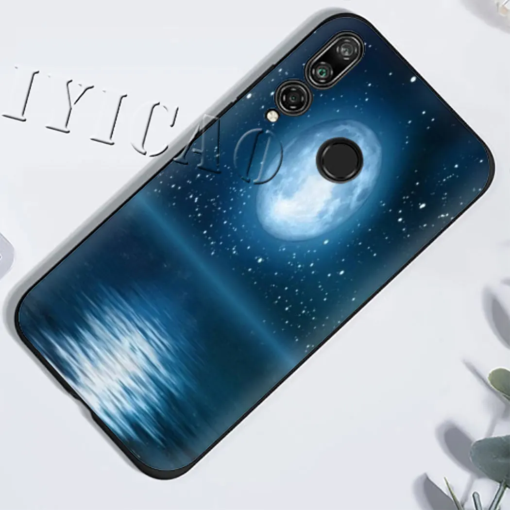 Moon Stars Planet Back Soft Case for Honor 6A 7A Pro 7C 5.99in 7X 8 Lite 8X 8c 9 10 9X Note 20 View | Мобильные телефоны и