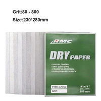 ap23msquare sandpaper sheet 9x11 dry paper abrasive sanding paper for polising the paint surface 120 150 180 240 1000 grit