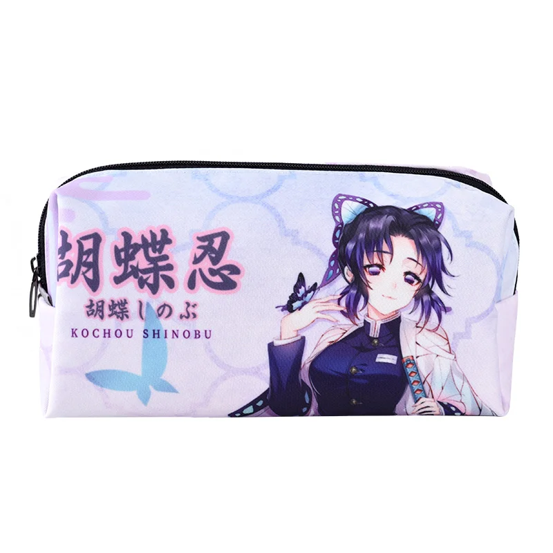 

Demon Slayer Kimetsu No Yaiba Kochou Shinobu чехол для карандашей для косплея, косметичка, канцелярская сумка, подарок