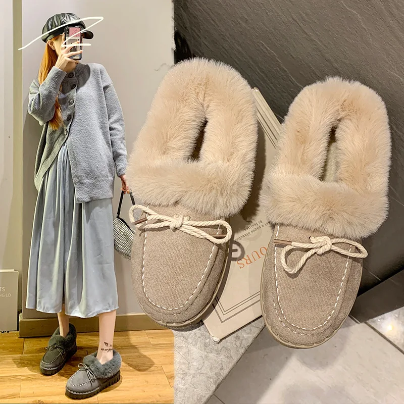 

2021 Fashion Women Australia Snow Boots Platform Comfortable Winter Casual Women Boots Women Suede Warmth Ankle Boots Botas