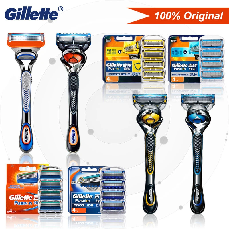 Gillette Fusion5 все серии оригинальная прямая Безопасная бритва безопасные кассеты для