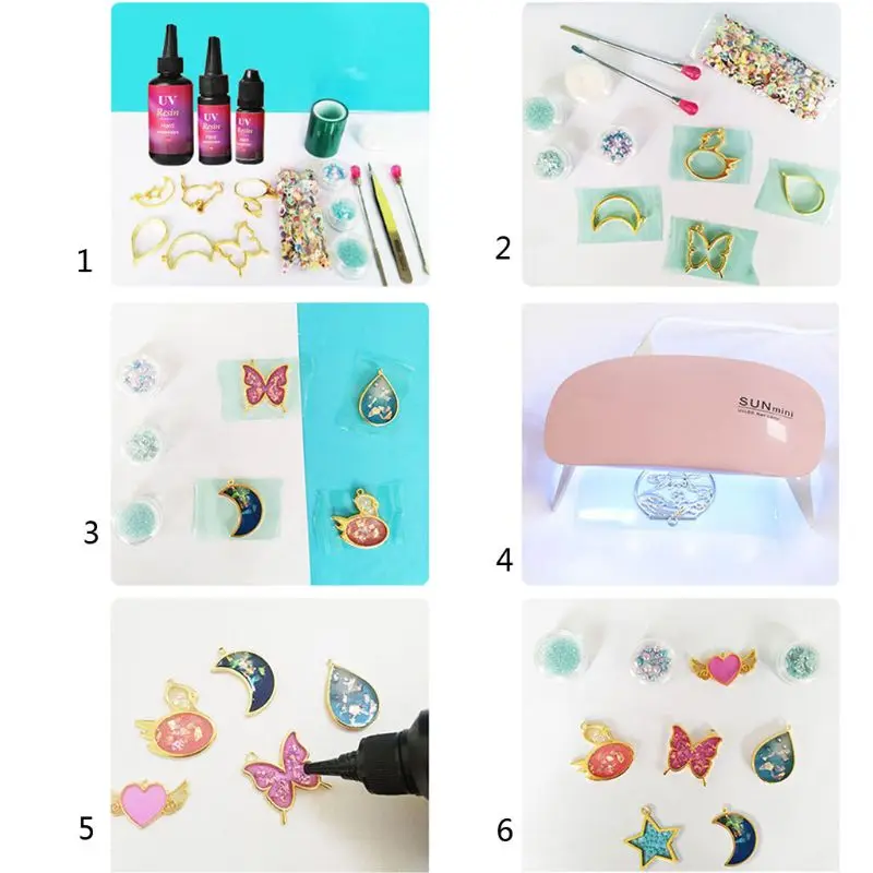 

Fast Curing UV Resin Clear Solar Cure Sunlight Activated Resin Jewelry Making