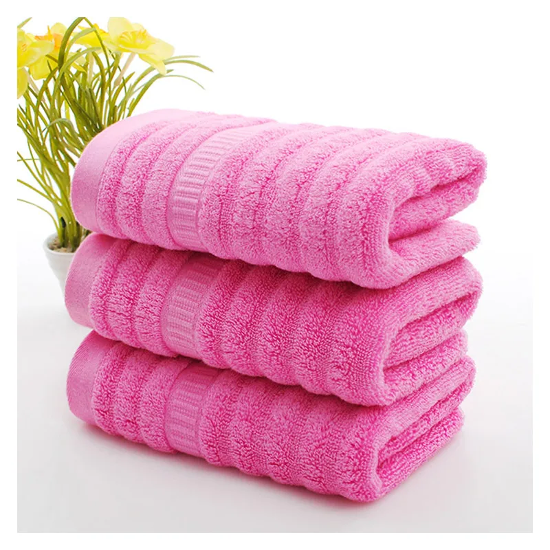 Полотенце хлопковое однотонное быстросохнущее 33 х75 см 4/10 шт. | Дом и сад