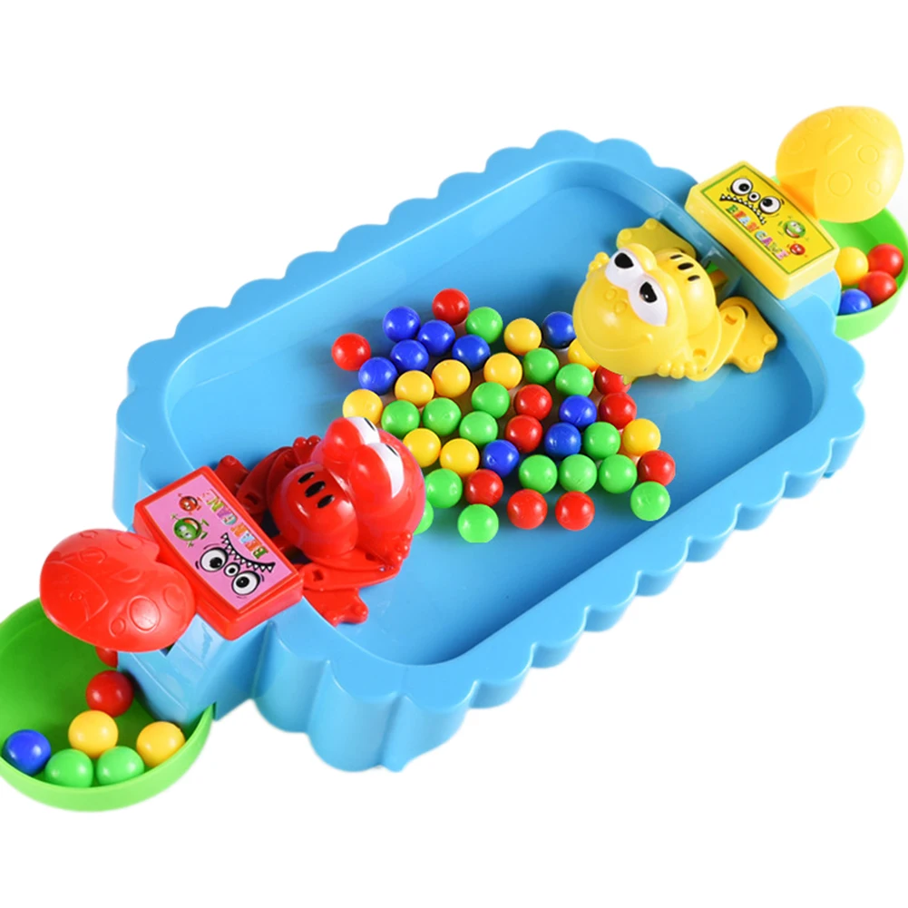 

24Pcs Kids Beads Frog Eating Beans Toy Board Table Game Interactive Educational Children Toy For Kids Adult Stress Relief Toys