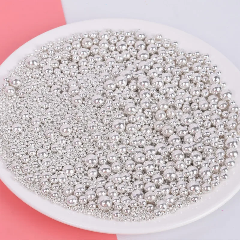 500 г сахарный жемчуг серебряный пастельный кекс спрей для выпечки Десерт