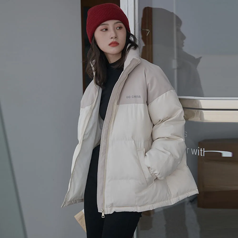 

Женские парки, пуховые куртки, новинка зимы 2020, Модные свободные короткие куртки в Корейском стиле с толстой подкладкой, Женские приталенны...