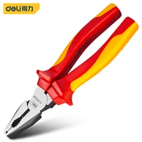 deli 1000v insulation electrician wire cutting plier 8 inch wire cutter stripping plier household repair hand tools high quality