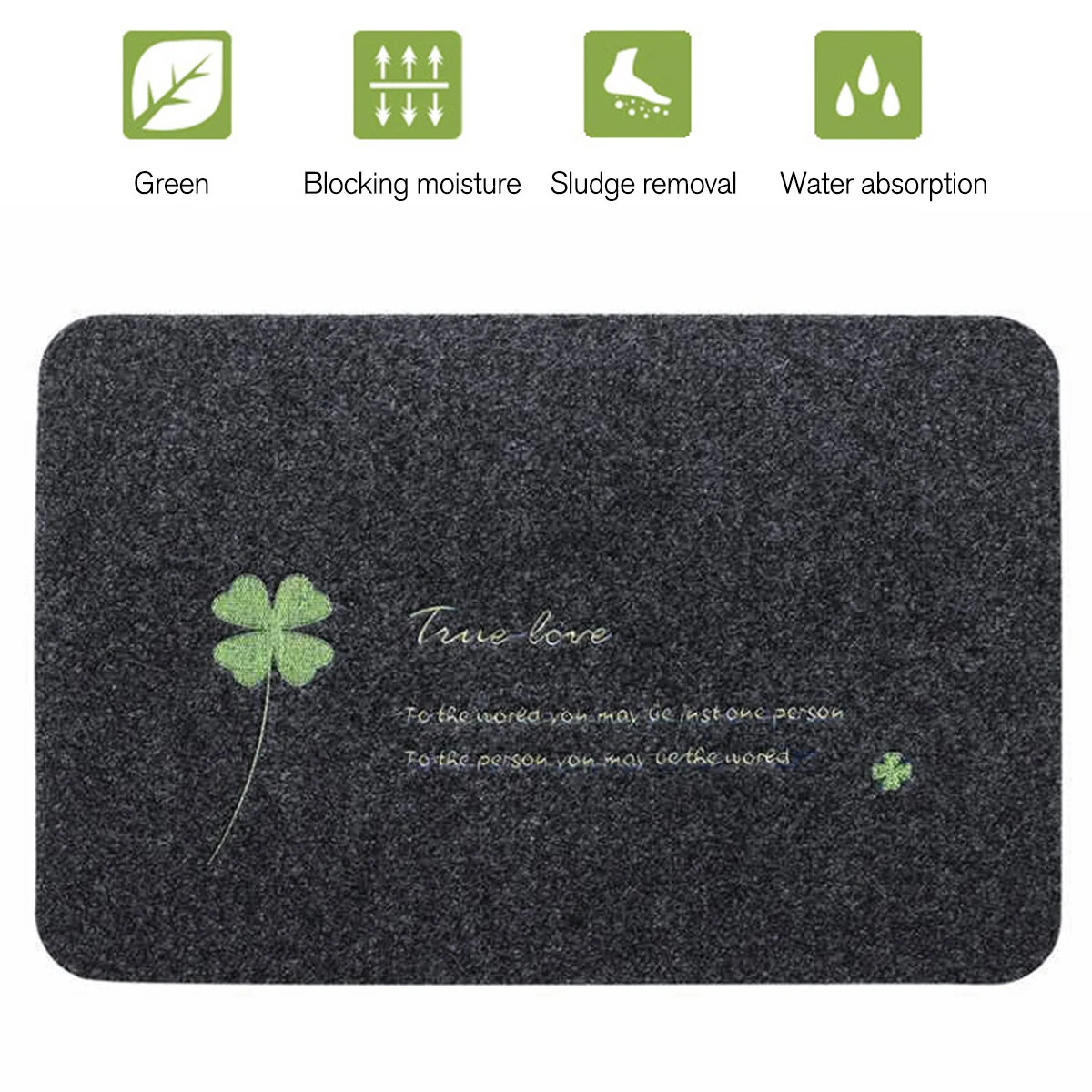 Лидер продаж кухонные коврики Впитывающий Коврик в виде клевера и английских