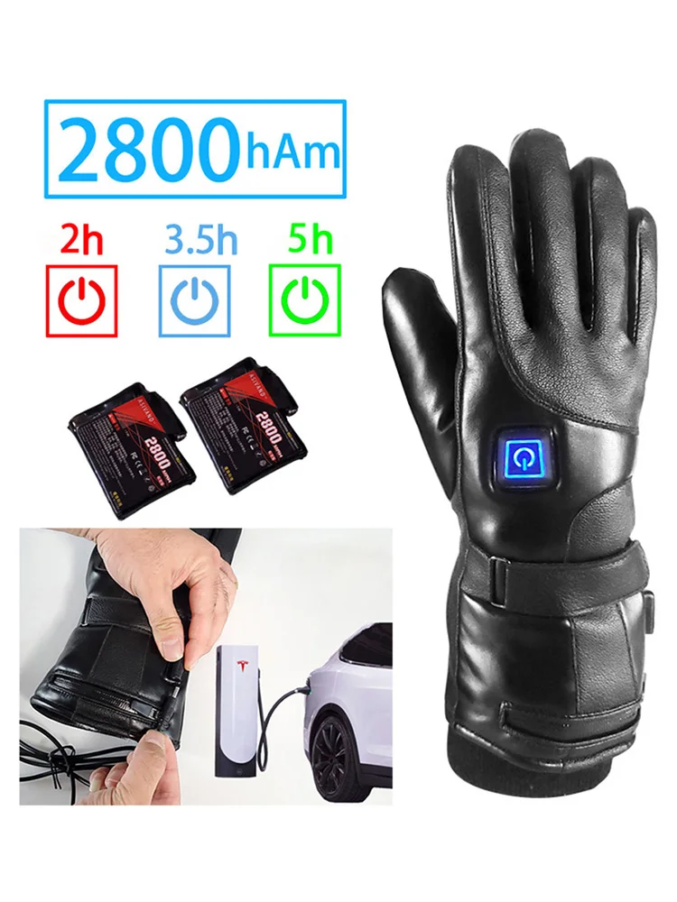 

Heated Gloves Warm Rechargeable Electric Battery Powered Heat Gloves Winter Sport Heated Gloves For Climbing Skiing