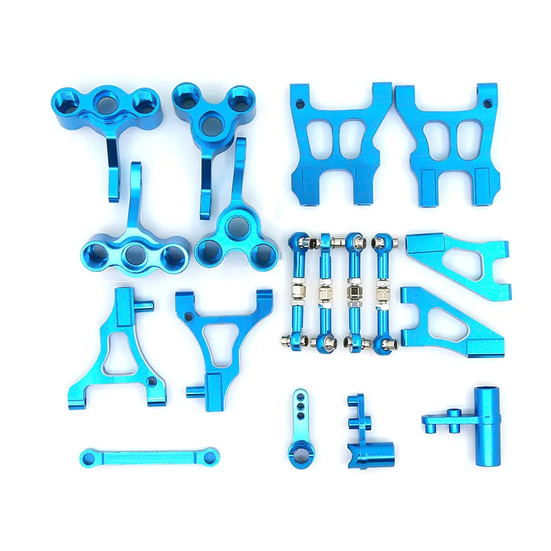 

Metal Pull Rod Steering Cup Steering Assembly Suspension Arm Upgrade Accessories Set for HSP 94122 1/10 RC Car Parts