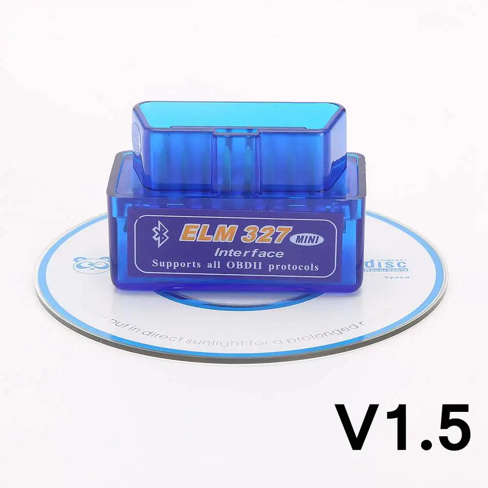 V1.5 Мини Автомобильный диагностический elm327 Bluetooth OBD2 V1.5 Elm 327 V 1,5 автомобильный диагностический инструмент сканер Elm-327 OBDII адаптер диагностический инструмент - Цвет: V1.5