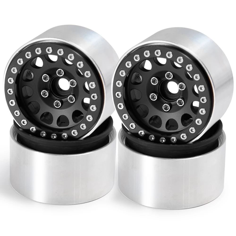 AXSPEED 4 шт. алюминиевый сплав 1 9 дюймов Beadlock диски для Axial SCX10 II 90046 AXI03007 Φ D90 1/10 RC