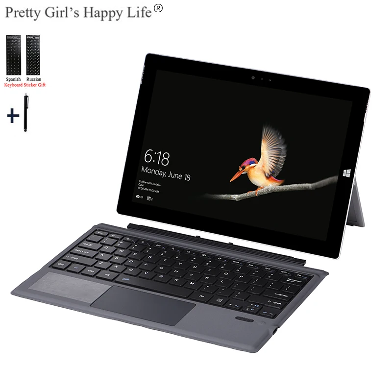 

Чехол с беспроводной Bluetooth-клавиатурой для Microsoft Surface Pro 7/6/Pro5