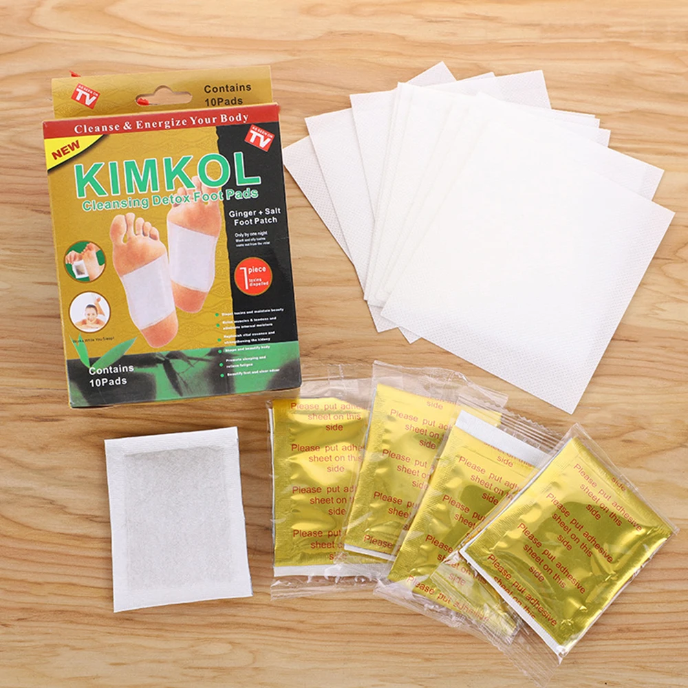 

10 Pcs Kimkol Detox Foot Patch Mask Pads Adhesive Plaster Professional Pedicure Tools Feet Care Spa Improve Sleep Sticker Health