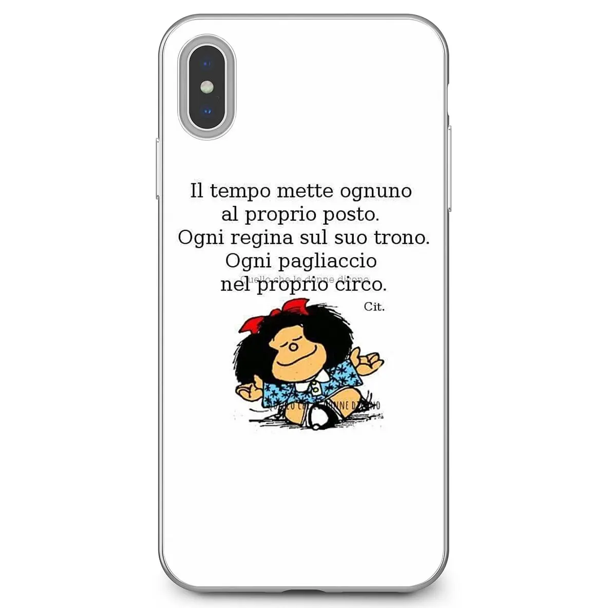 Тонкий силиконовый мягкий ТПУ чехол Mafalda для телефона iPhone 11 Pro 4 4S 5 5S SE 5C 6 6S 7 8X10 XR XS