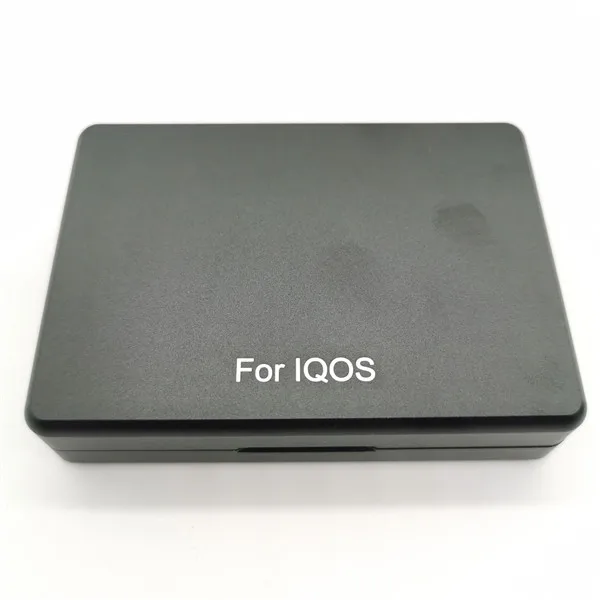 Черный 20 отверстий алюминиевый картридж электронной сигареты для iqos3.0 портативный металлический флип-чехол для хранения сигарет для iqos 2,4 plus - Цвет: Черный