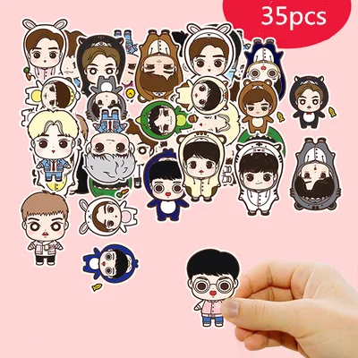 Cute star cartoon EXO Stickers Crafts And Scrapbooking stickers book Student label Decorative sticker kids toys | Игрушки и хобби