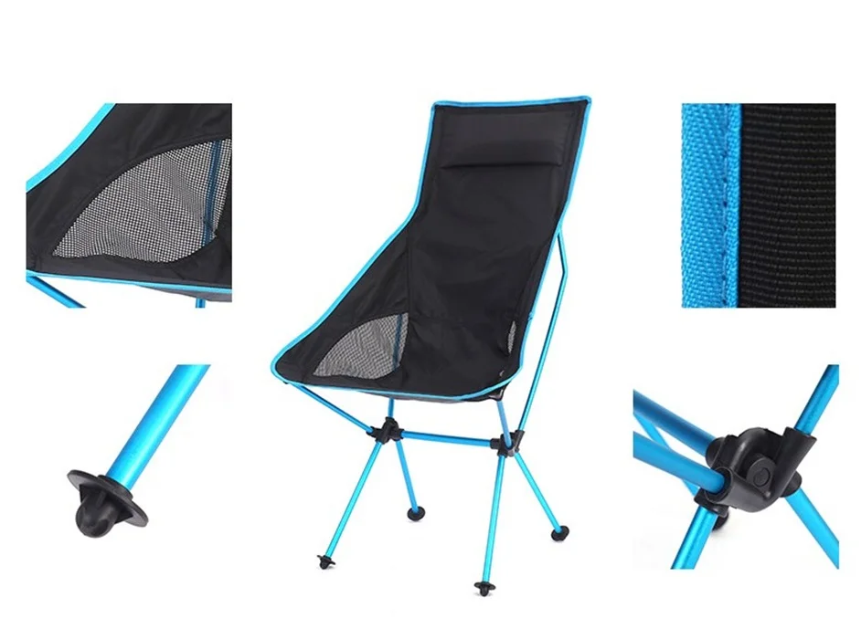 저렴한 여행 초경량 접이식 의자 슈퍼 하드 고하 중 야외 캠핑 휴대용 해변 하이킹 피크닉 좌석 낚시 도구 접이식 의자