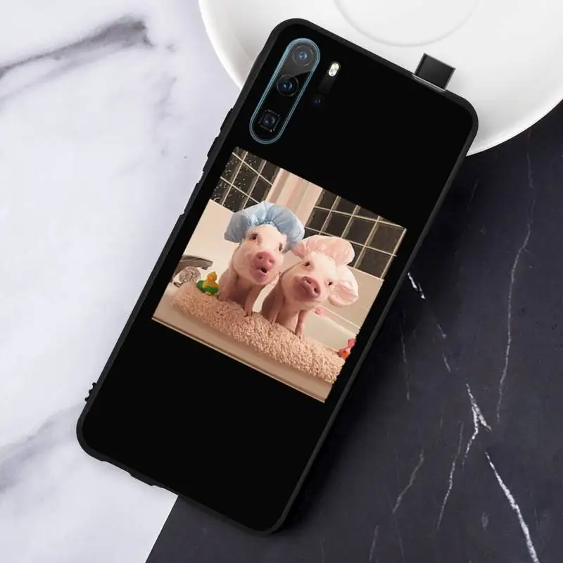 

Cute animal pig Phone Cases For Huawei honor Mate P 10 20 30 40 Pro 10i 9 10 20 8 x Lite