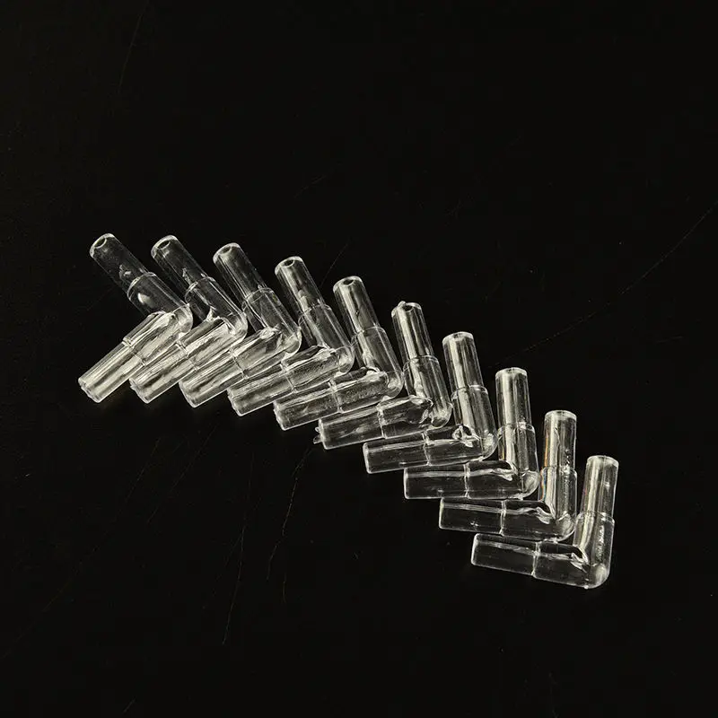 

High Quality 10pcs/bag Creative Plastic Transparant 2 Way 5mm Airline Air Valve Tubing Connector For Aquarium Accessories