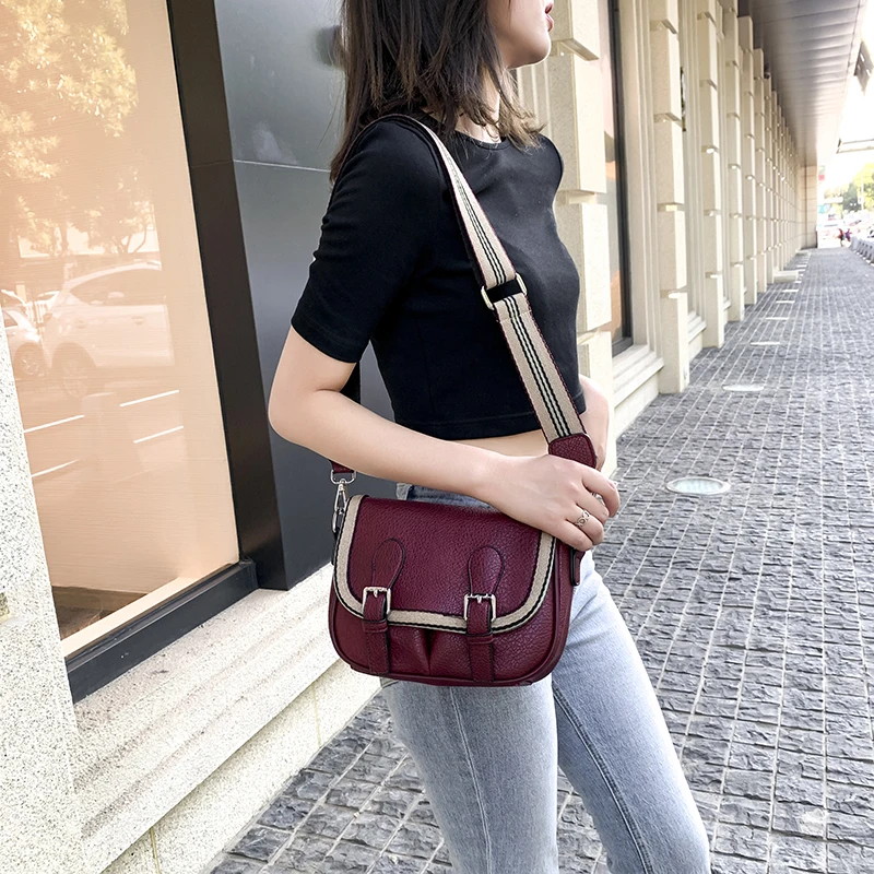 Сумки через плечо для женщин винтажные сумки модные на из искусственной кожи