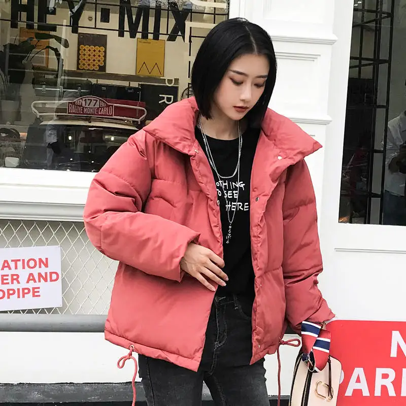 

Plus Size Cotton Padded Women Winter Jacket Stand Collar Women Parkas Oversized Womens Coats Winter Casual Warm Jackets C5800