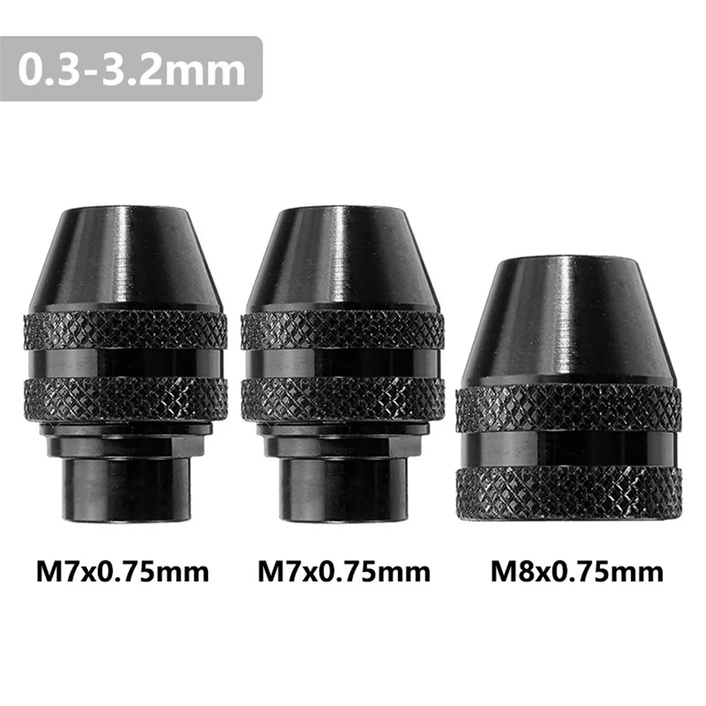 

Миниатюрный БЕСКЛЮЧЕВОЙ сверлильный патрон M7x0.75/M8x0.75, электрический шлифовальный патрон для дрели Dremel, Универсальный патрон, сверлильный аксессуар