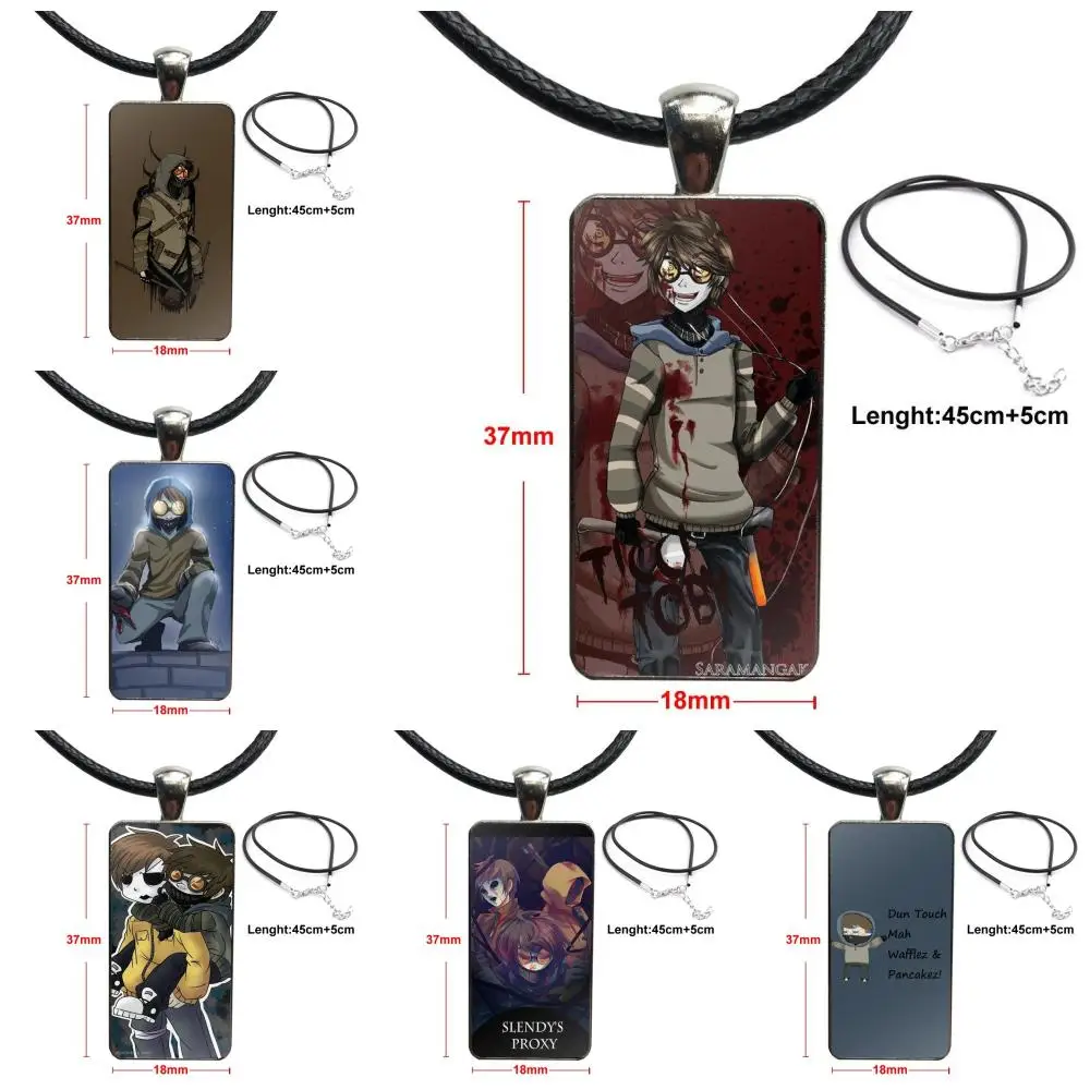 Крутая жуткая подвеска Тоби из стекла ожерелье с кулоном в виде Галактики