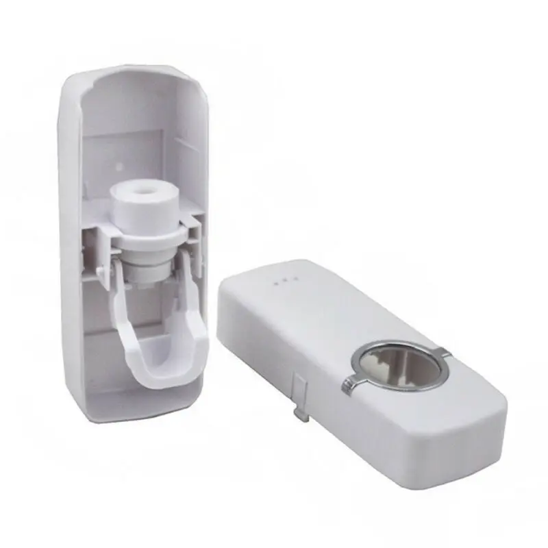 

Tooth Brush Holder Toothpaste Dispenser + 5 Toothbrush Holder Set Wall Mount all Mount Rack Stand Bathroom Tools Set