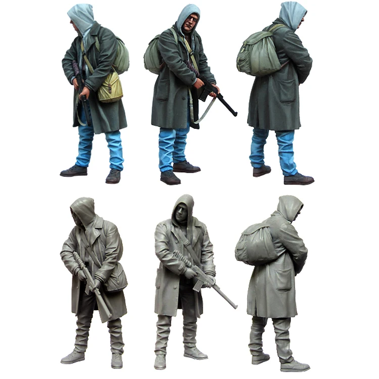 

1/35 сталкер, модель солдата из смолы GK, несобранный и Неокрашенный комплект