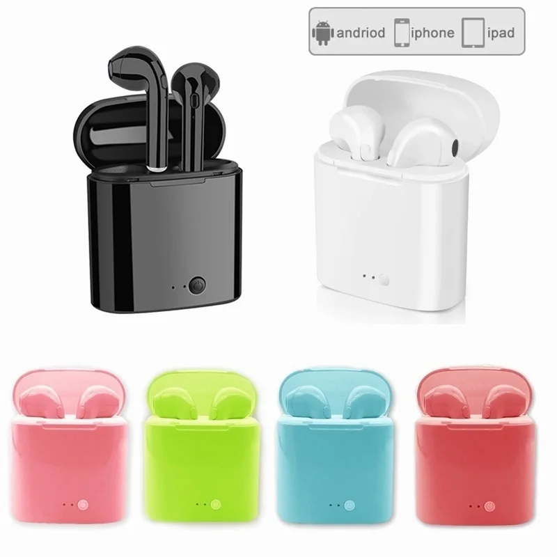 I7s tws мини беспроводные наушники Bluetooth гарнитура 3D стерео звук для Iphone Xiaomi huawei samsung