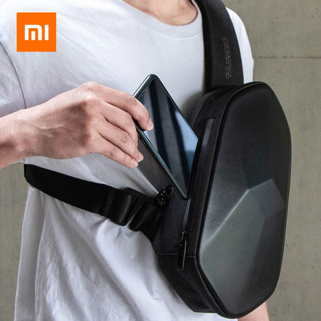 Xiaomi tajezzo BEABORN Polyhedron PU Рюкзак USB Сумка водонепроницаемая Спортивная Сумка на грудь для отдыха для мужчин женщин путешествия Кемпинг