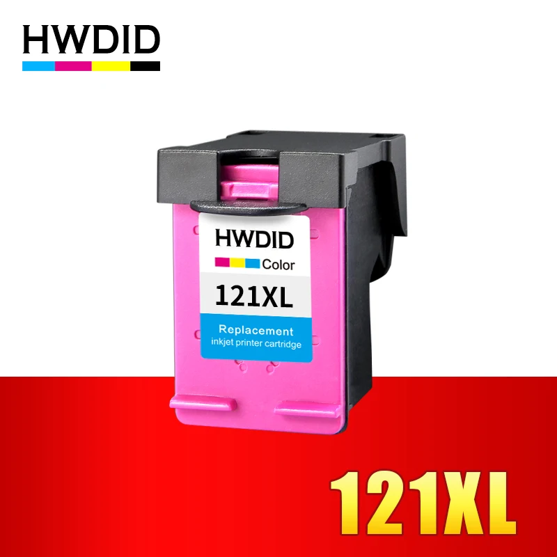 121xl Tri-colcor HWDID 121XL Refill Черный / цветной чернильный картридж для hp 121 XL Чернильный картридж для hp 121 с hp Deskjet ink D2563 F4283 F2423 F2483 - Цвет: 121xl Tri-colcor