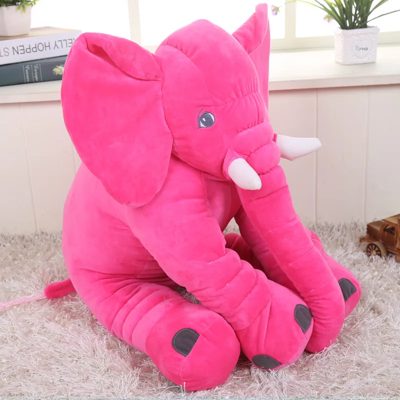 

40cm/60cm Large Baby Plush Elephant Pillow Toy Kids Sleeping Back Cushion Cute Stuffed Elephant Baby Accompany Doll Xmas Gift